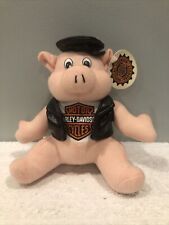 1998 Harley Davidson Pig Biker Hog Stuffed Animal - Vintage Plush Toy 6