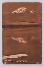 Postcard Mt Shasta Near Gazelle California sepia scenic view picture