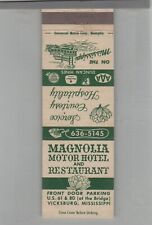 Matchbook Cover Magnolia Motor Hotel & Restaurant Vicksburg, MS picture