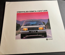 1977 Chrysler Simca 1307 / 1308 - Vintage 2-Page Dealer Sales Brochure - GERMAN picture