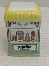 1990 EPI International Spice Village Fine Porcelain Spice Jar Paprika Shoppe HTF picture