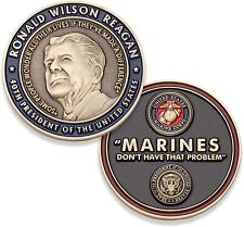 Ronald Reagan Marine Corps Quote Challenge Coin picture