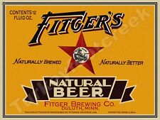 Fitger's Natural Beer Label 18