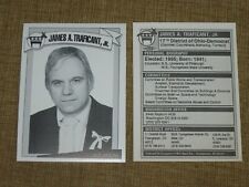 Lot 2 RARE Photo Trading Cards CONGRESSMAN JAMES TRAFICANT 1980s Youngstown Ohio picture