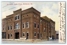 1907 De Graw Opera House Building Horse Carriage Brookfield Missouri MO Postcard picture