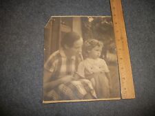 ANTIQUE PHOTO MOTHER&CHILD SPENDING QUALITY TIME TOGETHER. APPROX. 7 1/4
