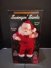 VTG Swinging Santa battery operated Christmas decoration Never removed from box picture