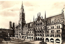 1930s MUNICH NEW TOWN HALL GERMANY RPPC REAL PHOTO POSTCARD P667 picture