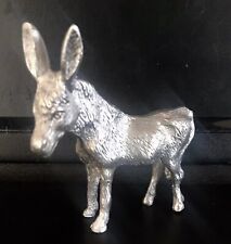 Pewter Donkey Mule Highly Detailed Statue Figurine picture
