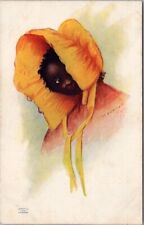 SWIFT'S SOAP Advertising Trade Card Postcard Black Girl in Yellow Sunbonnet picture