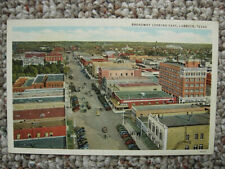 LUBBOCK TX-BROADWAY-EAST-AUTOS-STORES-BIRDS EYE VIEW-TEXAS-TEX picture