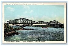 A View Of Quebec Bridge And River Scene Unposted Vintage Postcard picture