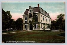c1910 Memorial Hall Bowdoin College Brunswick Maine P628 picture