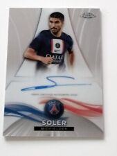 Carlos Soler 2022-23 Topps Chrome Paris Saint-Germain On Card Car /99 Sealed picture