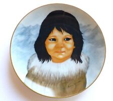 CHILDREN OF AMERICA Eskimo Girl Collector Plate LAURA JOHNSON 1404/3000  picture