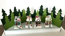Hallmark Lighted Musical Houses with Display - New picture