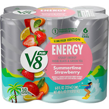 V8 Plus ENERGY Drink Limited Edition, 8 fl oz, 6 Pack; Fast  picture