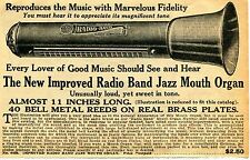 1929 small Print Ad of Improved Radio Band Jazz Mouth Organ Germany picture
