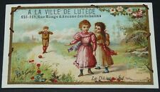 CHROMO 1880-1895 A LA VILLE DE LUTECE PARIS SCENE CHILDREN DISAGREEMENT picture