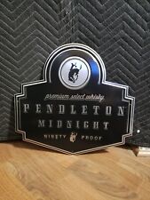 Pendleton Whisky MIDNIGHT Tin Sign 18