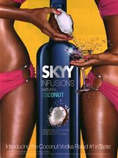 2012 PRINT AD - SKYY VODKA SKYY INFUSIONS COCONUT BEAUTIFUL BLACK WOMEN SKYY picture