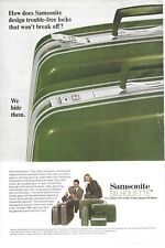1967 Samsonite Silhouette Luggage Vintage Color Print Ad Ephemera picture