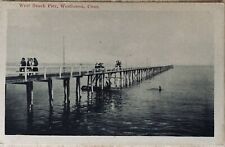 WESTBROOK, CONN. C.1920 PC. (A56)~VIEW OF WEST BEACH PIER picture