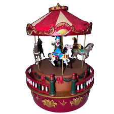 Mr Christmas Animated Musical Carousel Mini Carnival Wind Up Plays Music 2013 picture
