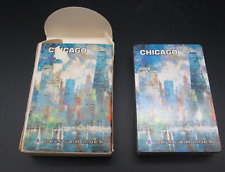 Delta Air Lines Chicago Playing Cards Vintage Sealed Deck NOS picture