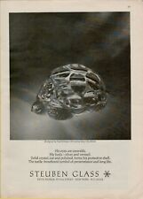 1969 Steuben Glass Tortoise Paul Schulze Design Emerald  Original Print Ad  picture