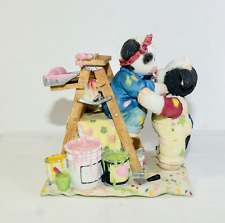 Vintage Marys Moo Moos Home Improvement Cow Ladder Paint Figurine 2000 picture