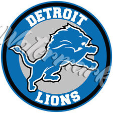 Detroit Lions Circle Logo Sticker / Vinyl Decal 10 sizes picture