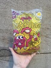 Vintage 1983 Unopened Dudley's Yellow Easter Basket Grass NOS Rabbit Cute picture