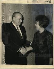 1968 Press Photo Governor Winthrop Rockefeller of Arkansas, Mrs. Wilma Lockhart picture