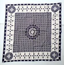 Exceptional Antique Cotton Table Mat Modernist Geometric Pattern - Czech? picture