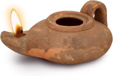 Herodian - Biblical Classic with Handle - Replica Ancient Clay Oil LAMP & Certif picture