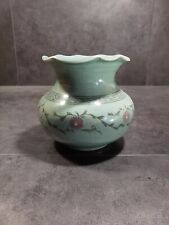 Vase Vintage Korean Celadon Four Seasons Crackle Glazed picture