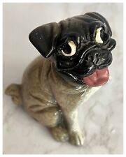 Kitty's Kennel Dog Figurine Pug “Porkchop” 3” Tall Pug Dog Googly Eyes picture