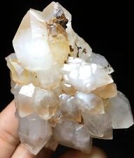 138g Tibet Himalayan Elestial Clear Point Lemurian Quartz Crystal Cluster, 68mm picture