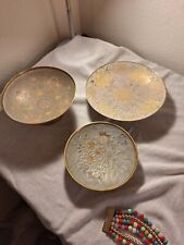 3 brass bowls antique picture