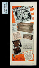 1943 Cavalier Corp Electric Gas Ranges Home Cedar Chest Vintage Print Ad 33296 picture
