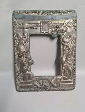 Vintage 1920s Silverplated Japanese Dragon Photo Frame, No Glass Or Backing picture