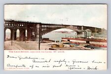 St Louis MO-Missouri, The Eads Bridge From Levee Antique, Vintage c1905 Postcard picture