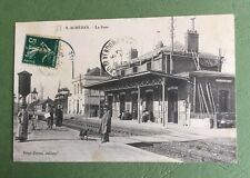 CPA. 78. PURCHASES. La Gare. 1911. Travelers. Roof work. picture
