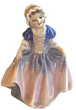 Royal Doulton  Dinky Do HN1678 Figurine Little Girl Pink Purple Dress White Hat picture