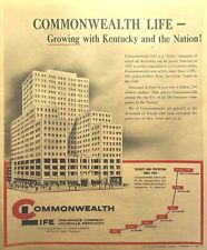 Commonwealth Life Insurance Company Louisville KY Growing Vintage Print Ad 1960 picture