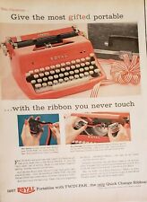 Vintage Royal Touch Typewriter Print Ads Ephemera Wall Art Decor Lot of 3  picture