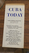 VTG  RARE 1962 CUBA TODAY Cold War Anti Fidel Castro Propaganda Brochure Leaflet picture