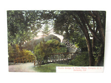 U.C. Berkeley Campus Rustic Bridge & Stone Steps Postcard 1908 Antique picture