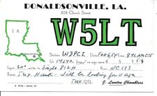 QSL  1954 Donaldsonville Louisiana    radio card picture